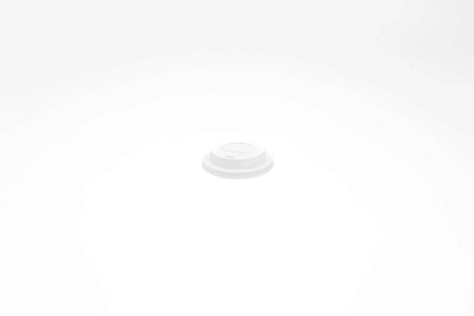 Couvercle blanc PS pour tasse à café 250 ml