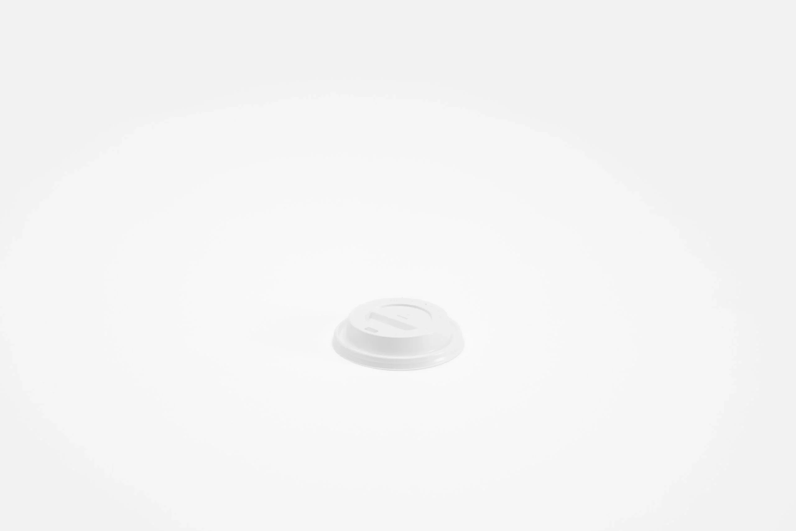 Couvercle blanc PS pour tasse à café 300 ml