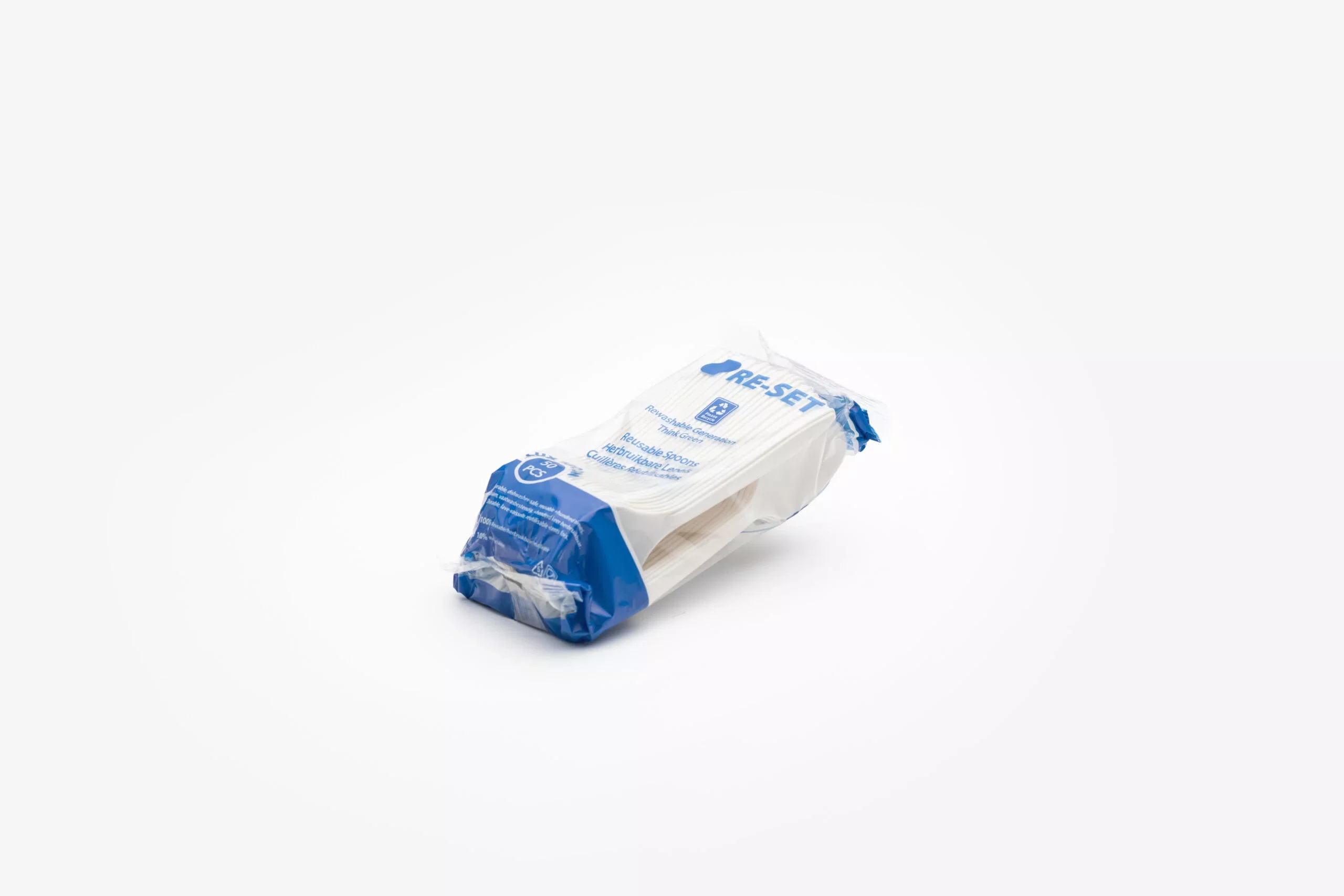 Cuillère réutilisable 18 cm RPP blanche