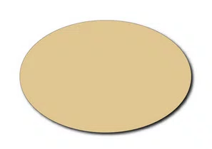 GAUTIER Plat ovale en papier 24 x 16 Sable S661