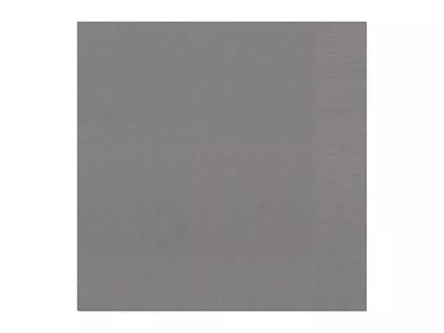 DUNI SERVET 2-LAAGS 33CM GRANITE GREY *156902*