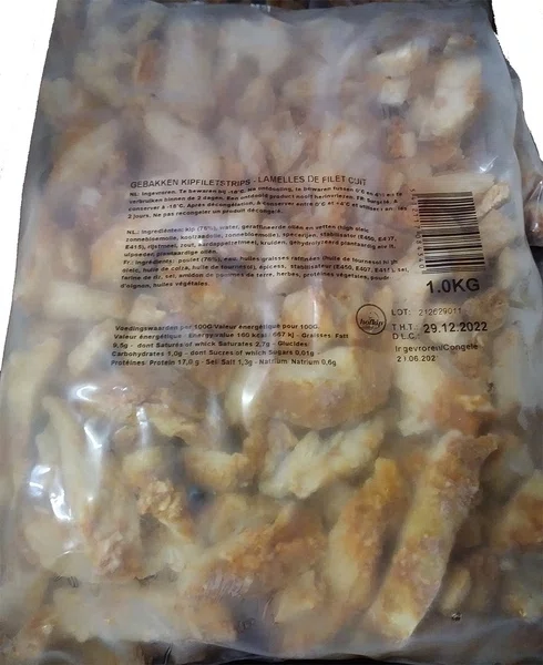 KIPFILETSTRIPS GEKRUID EN GEBAKKEN