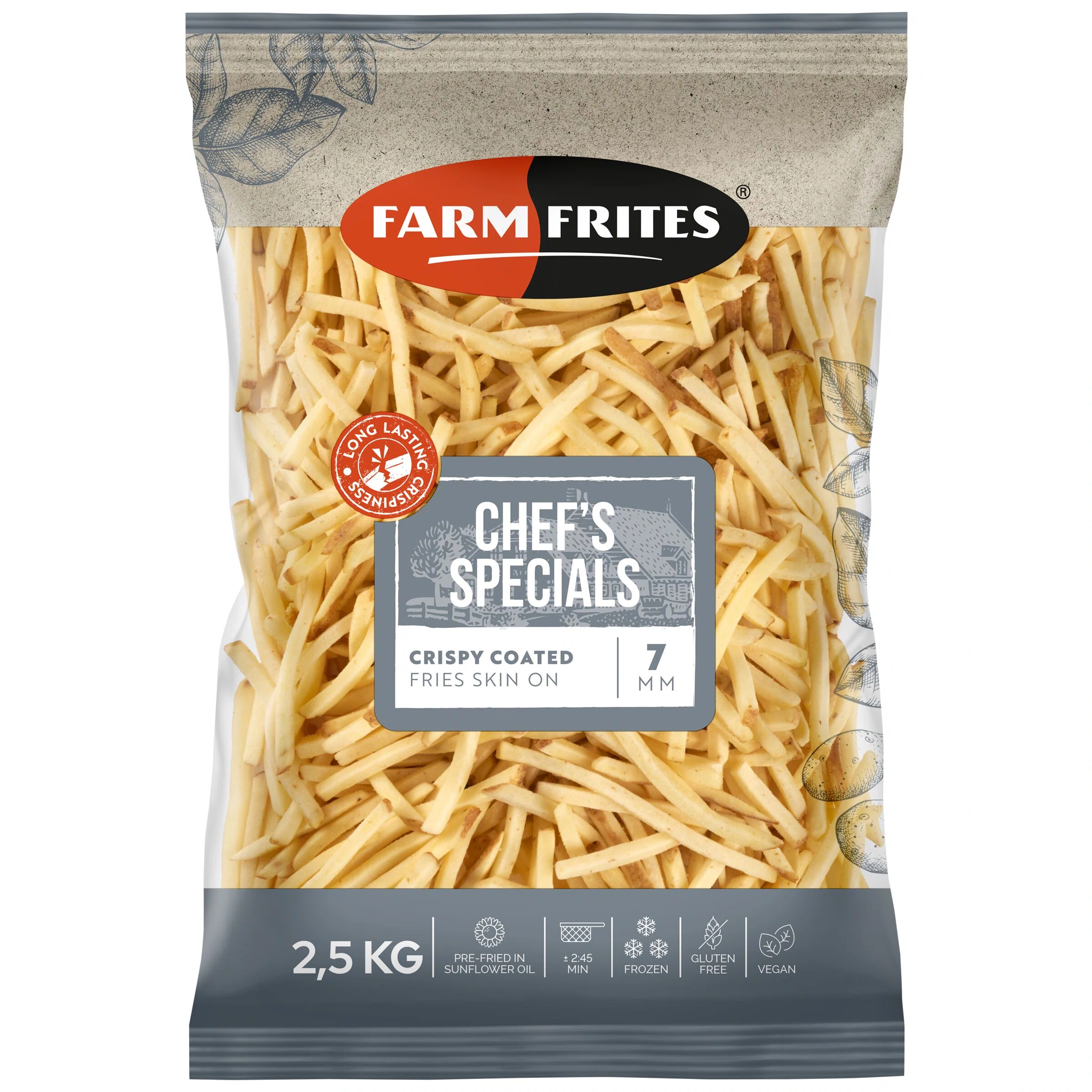 FRITES  10MM CRISPY COATED SKIN-ON