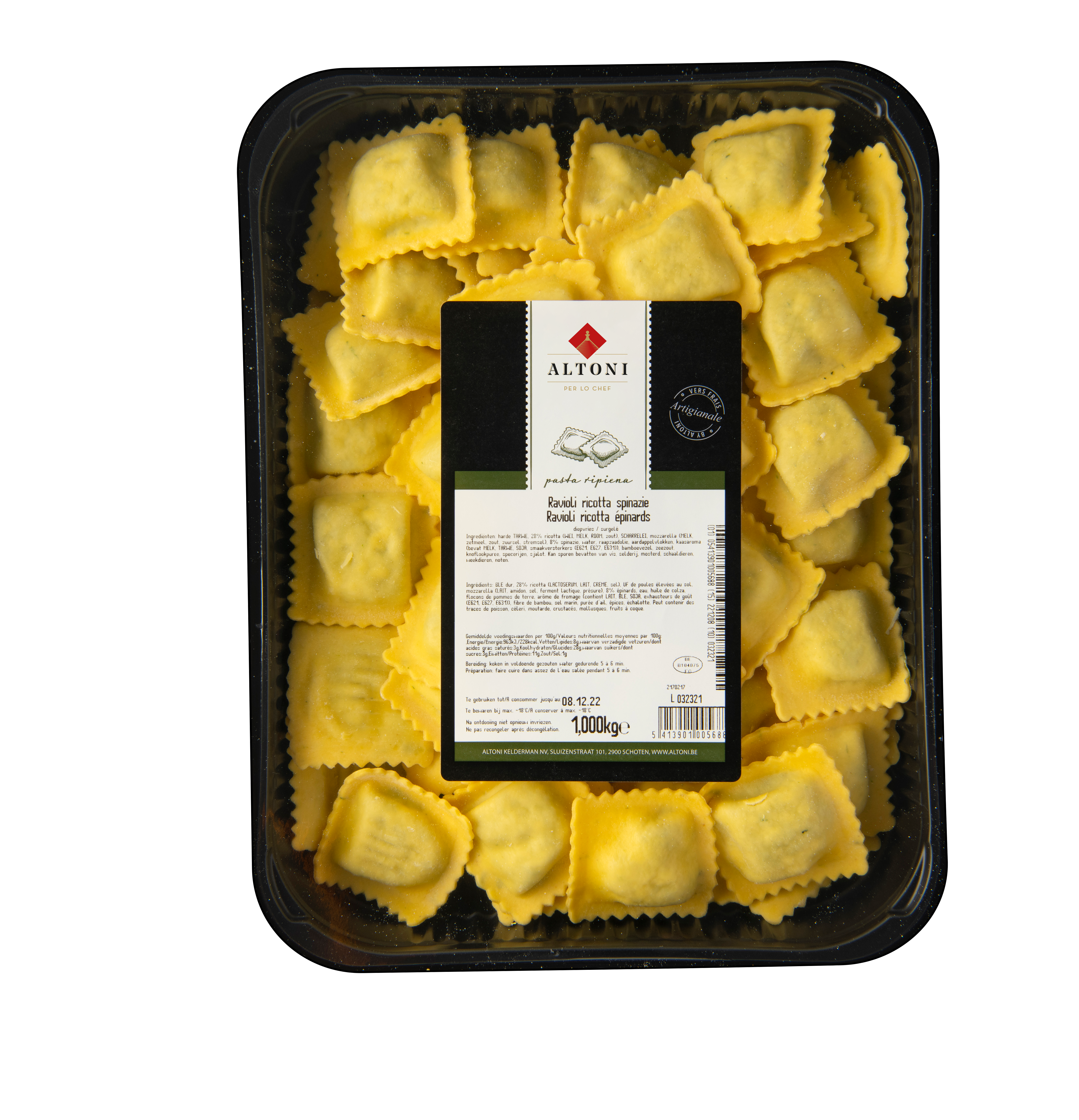 RAVIOLI SPINAZIE/RICOTTA 