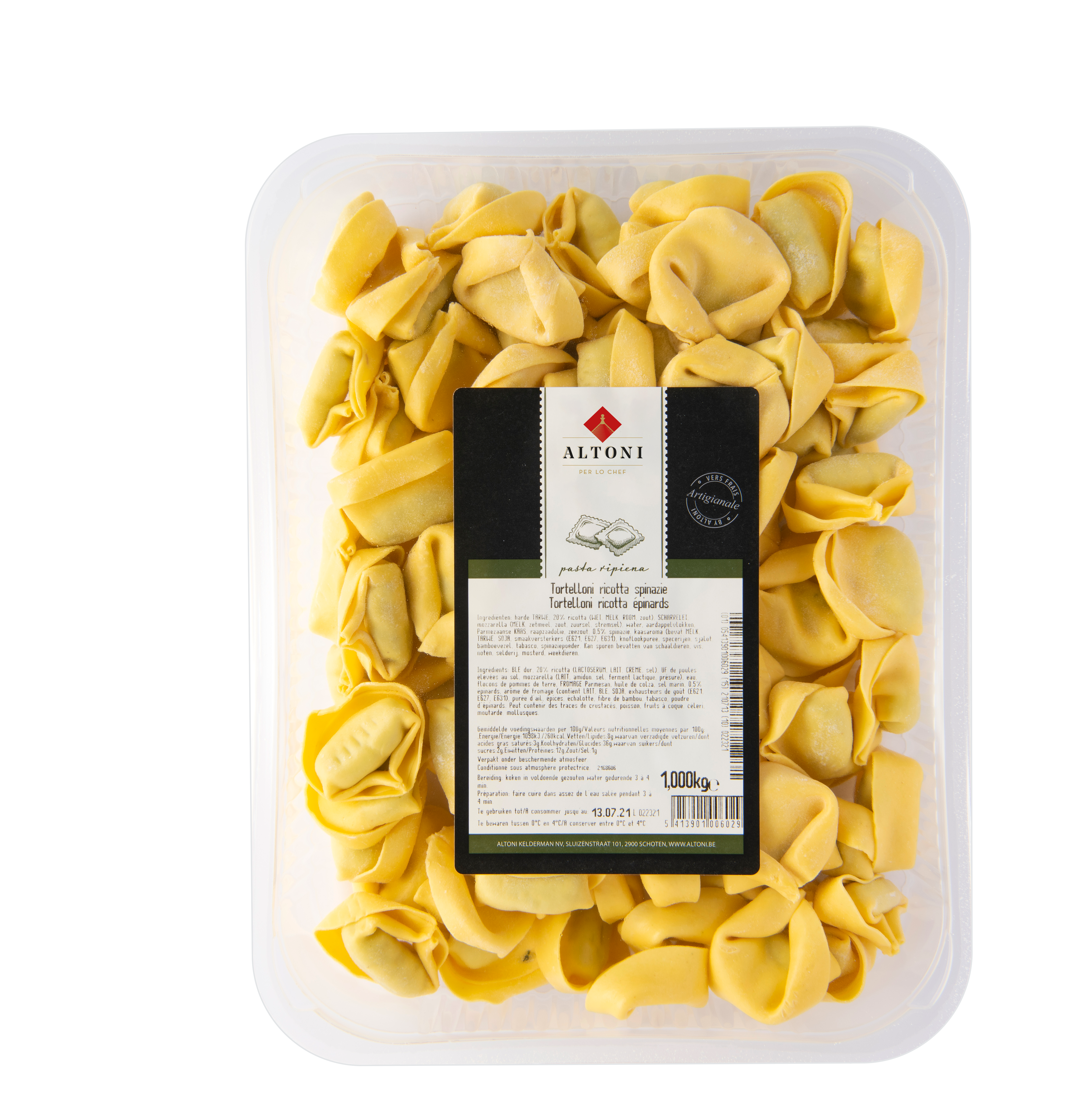 TORTELLINI RICOTTA/SPINAZIE (Altoni)