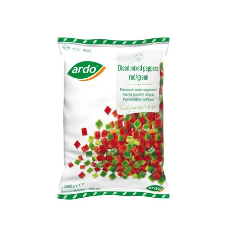 POIVRONS EN CUBES ROUGE/VERT