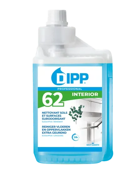 DIPP 62 ALLESREINIGER VLOEREN EN OPPERVLAKKEN EXTRA GEUREND EUCALYPTUS 1L