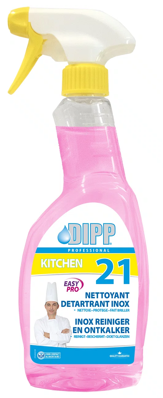 DIPP N°21 - NETTOYANT-DETARTRANT INOX EASY PRO 500ml SPRAY
