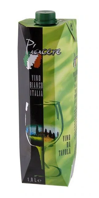 Vin de cuisine Piacere blanc en carton